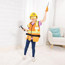 Construction Costume With Helmet & Accessories (Orange Reflective)