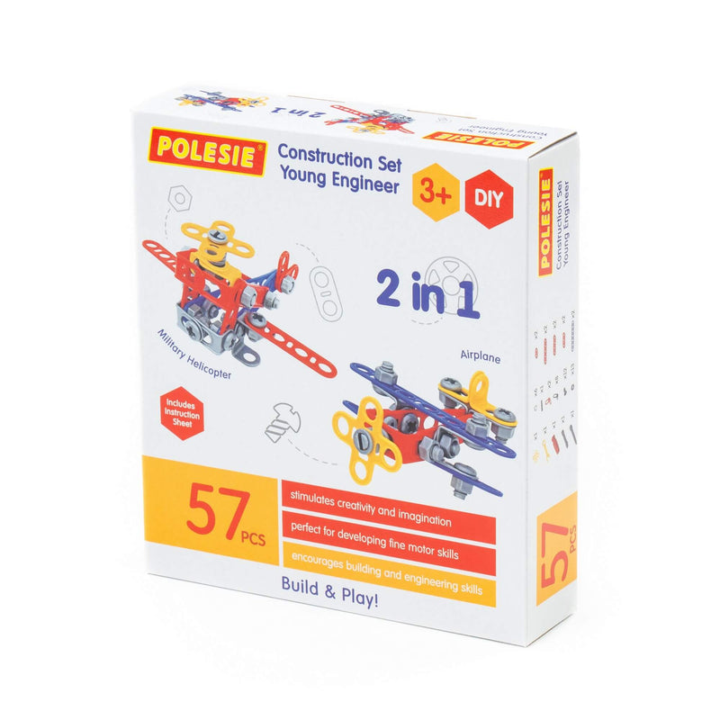 Polesie Construction Set Young Engineer 57 Piece (7712338346139)