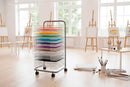 Paint Art Drying Rack on Wheels - 25 Plastic Racks (A3 Paper Size)