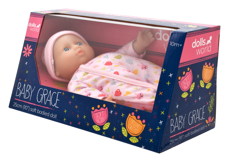 Dollsworld Baby Grace Doll 25cm (10") (7769929416859)