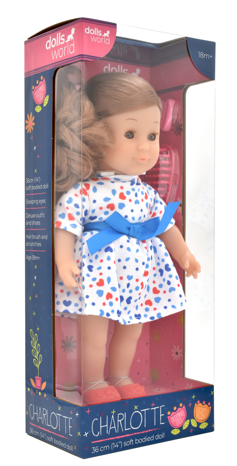 Dollsworld Charlotte Brunette Dolll 36cm (14") with Accessories (7769910837403)