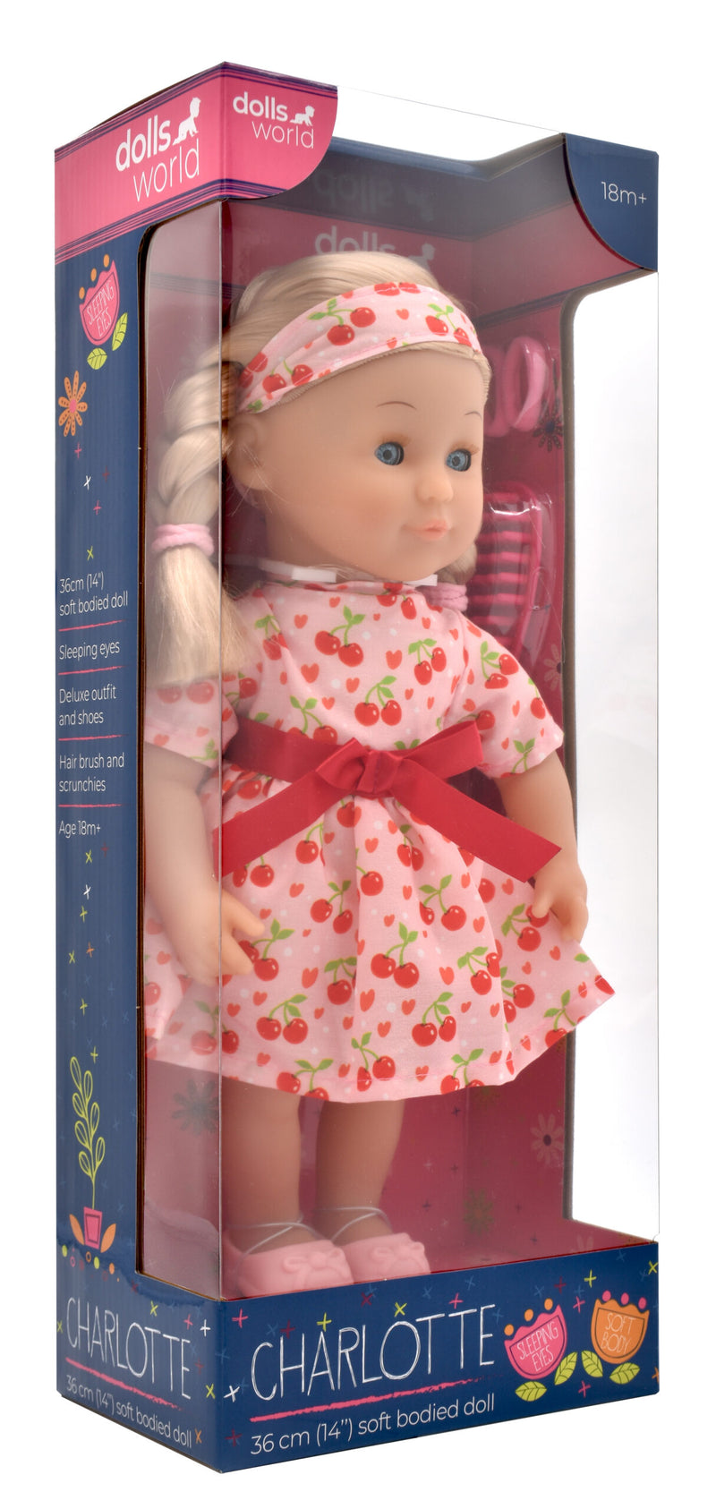 Dollsworld Charlotte Braided Blonde Hair Dolll 36cm (14") with Accessories (7769906512027)