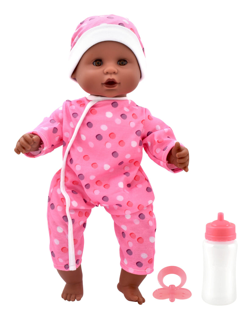 Dollsworld Pink Baby Joy African Girl Doll 38cm (15") with Accessories (7769886261403)