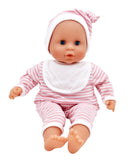 Dollsworld Baby Joy Doll 38cm (15”) – Pink Outfit– Soft Body & Sleeping Eyes