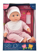 Dollsworld Baby Joy Doll 38cm (15”) – Pink Outfit– Soft Body & Sleeping Eyes