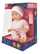 Dollsworld Baby Joy Doll 38cm (15”) – Pink Outfit– Soft Body & Sleeping Eyes