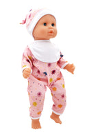 Dollsworld Baby Joy Doll 38cm (15”) – Floral Outfit– Soft Body & Sleeping Eyes