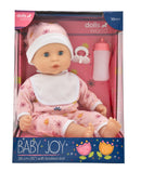 Dollsworld Baby Joy Doll 38cm (15”) – Floral Outfit– Soft Body & Sleeping Eyes
