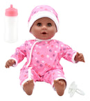 Dollsworld African Little Treasure Baby Doll 38cm (15”) Polkadot Outfit