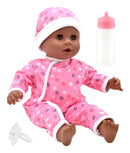 Dollsworld African Little Treasure Baby Doll 38cm (15”) Polkadot Outfit