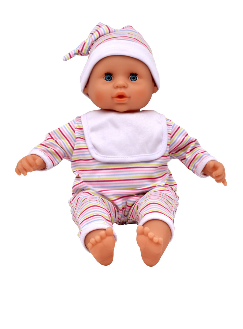 Dollsworld Talking Baby Babble Doll 38cm (15") with Accessories (7769878462619)