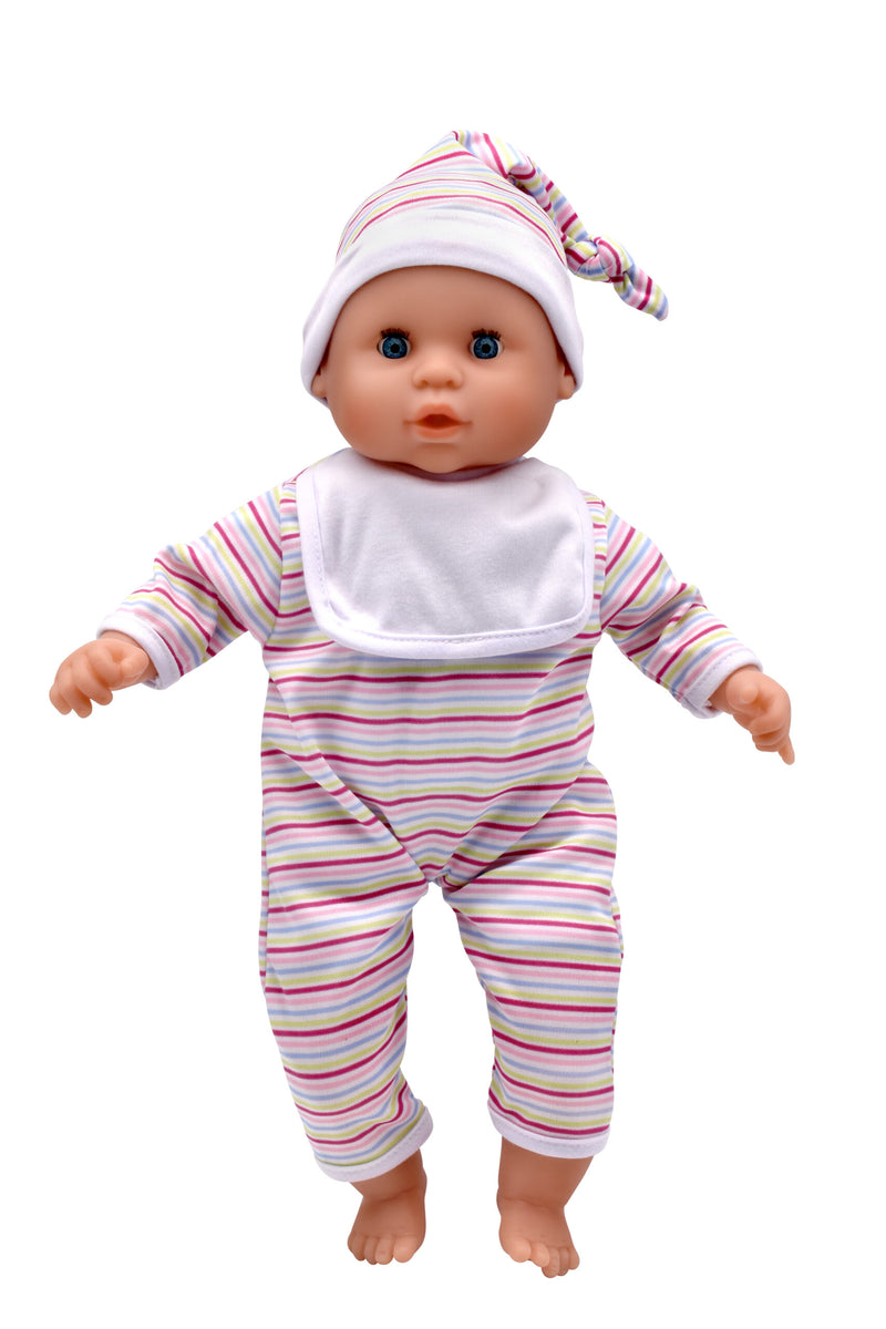 Dollsworld Talking Baby Babble Doll 38cm (15") with Accessories (7769878462619)