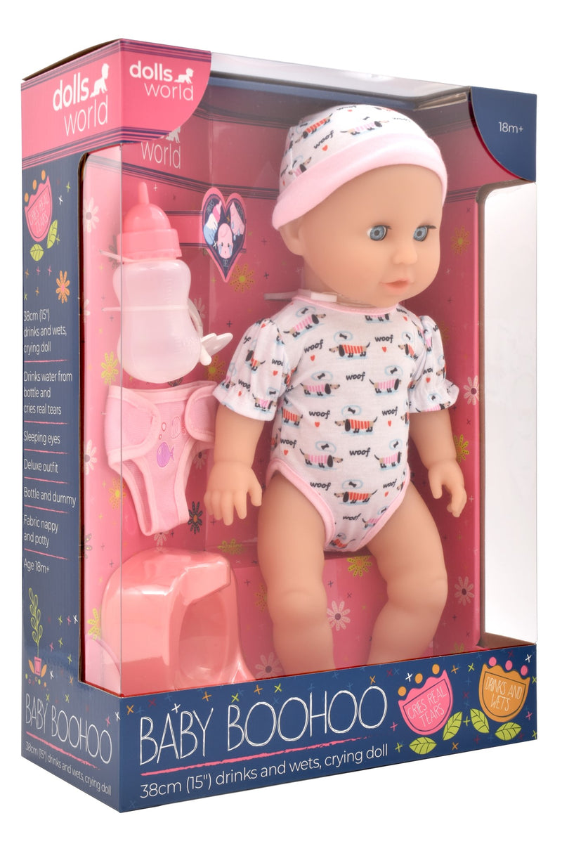 Dollsworld Baby Boohoo Doll (Real Tears Crying Baby) 38cm (15")