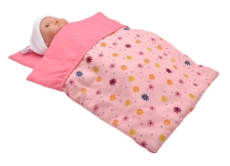 Dollsworld Quilt Blanket and Pillow Set - Flower Design (7769765314715)