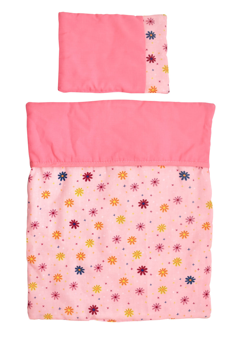 Dollsworld Quilt Blanket and Pillow Set - Flower Design (7769765314715)
