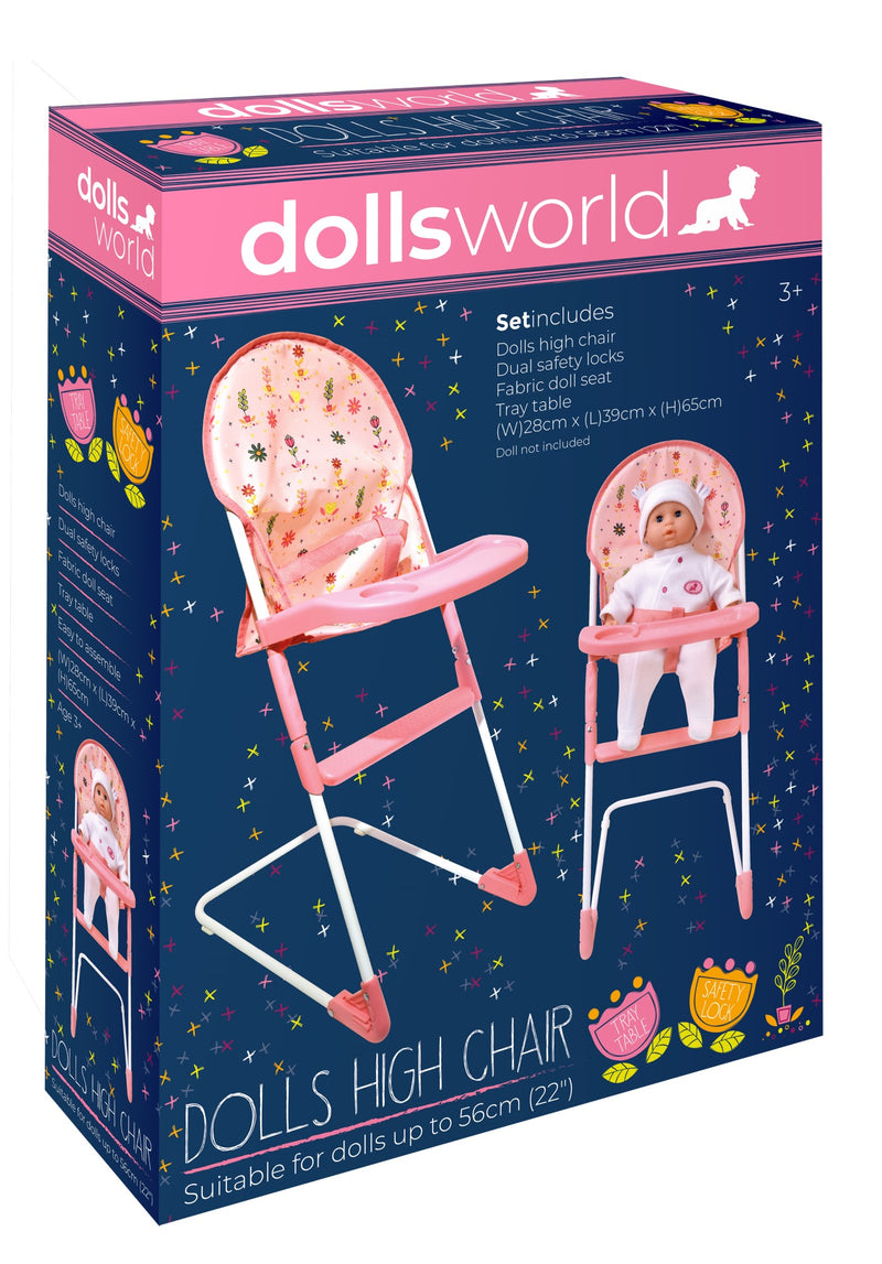 Dollsworld High Chair For Doll