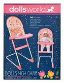 Dollsworld High Chair For Doll