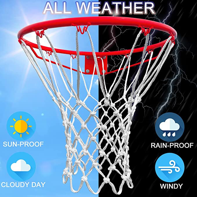 Basketball Hoop With Net Solid Steel Ring 45cm Diameter (7272434696347)