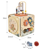 Zookabee Large 5-in-1 Wooden Activity Cube - Forest