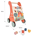 Zookabee Wooden Activity Walker with Multi Busy Boards - Farm