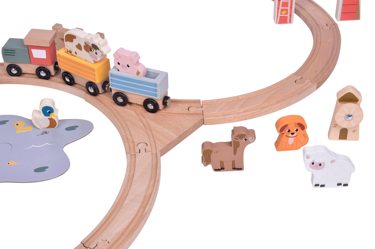 Zookabee Farm Train Set - 43pc Zookabee Farm Train Set - 43pc
