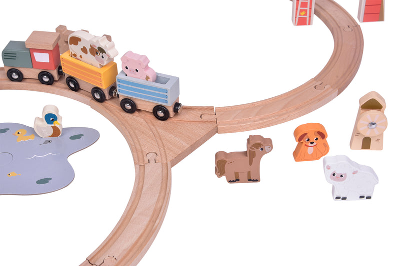 Zookabee Farm Train Set - 43pc