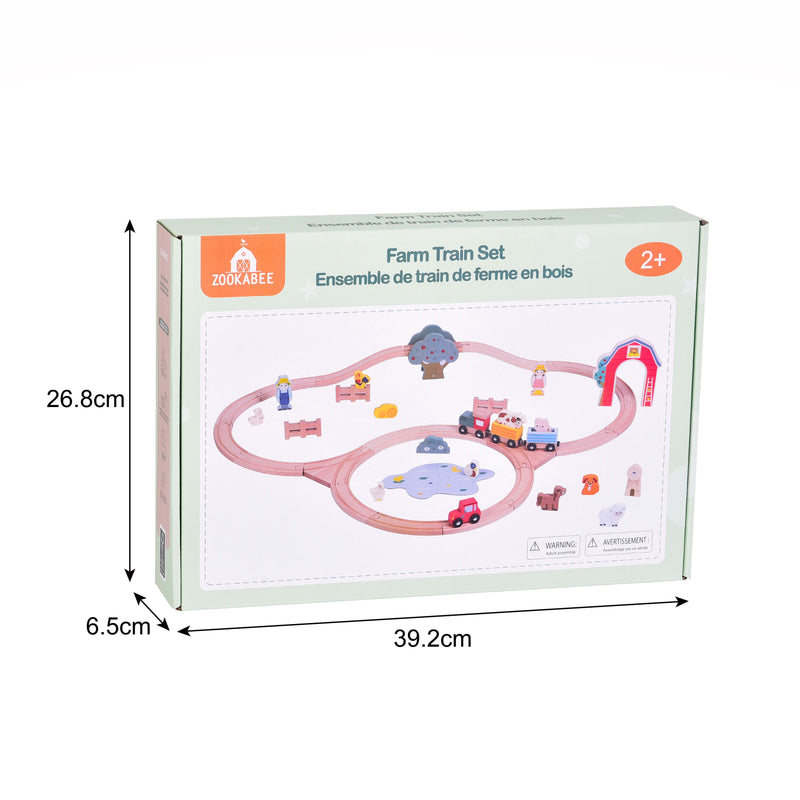 Zookabee Farm Train Set - 43pc