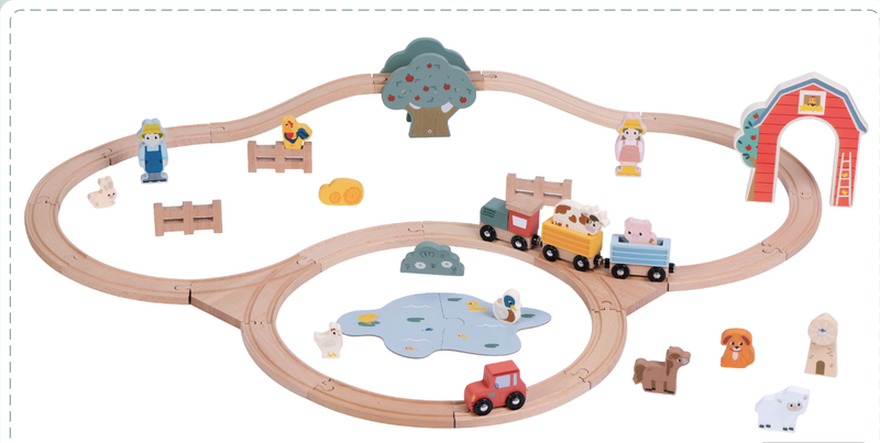 Zookabee Farm Train Set - 43pc