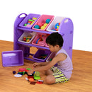 9 Bin Storage Organiser with Heavy Duty Frame - Pastel Colours