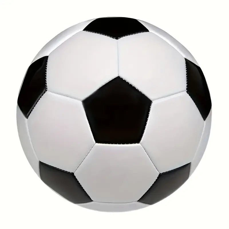 Kids PVC Stitched Soccer Ball Size 4 Black & White
