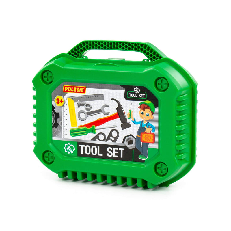 Polesie Green Tool Box with 26pc Tool Set (7714626732187)