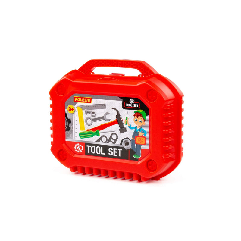 Polesie Red Tool Box with 27pc Tool Set (7694309130395)