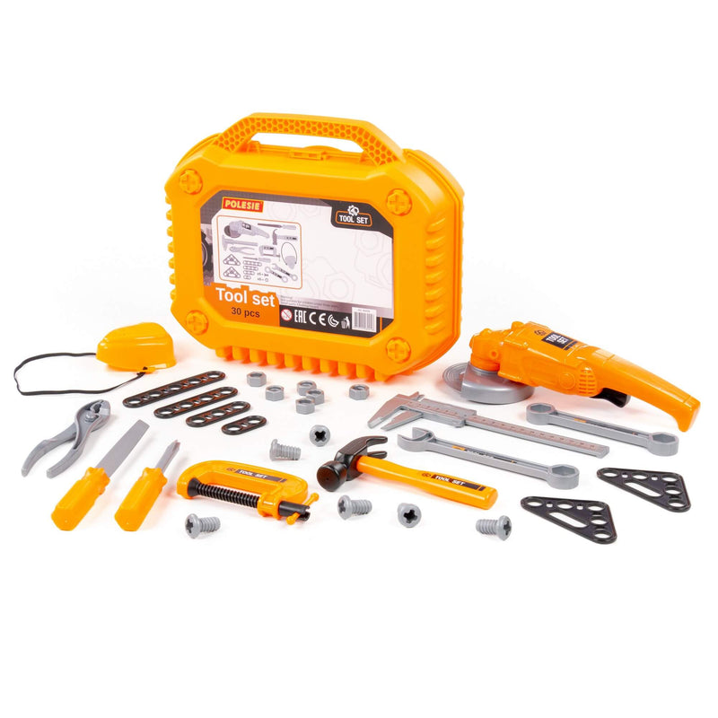 Polesie Orange Tool Box with 30pc Tool Set (7714631024795)