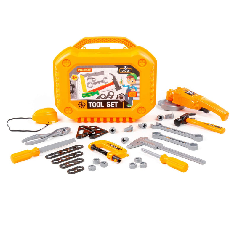 Polesie Orange Tool Box with 30pc Tool Set (7714631024795)