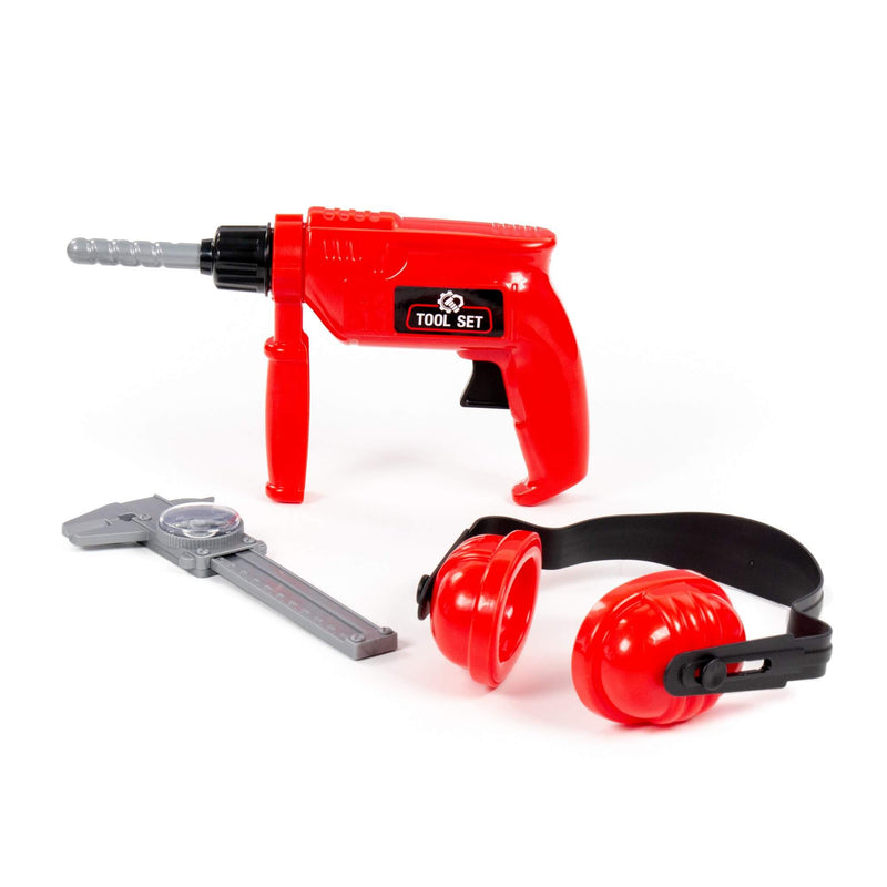 Polesie Red 3 Piece Tool Playset with Drill (7717081972891)