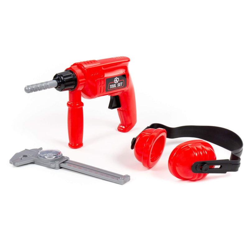 Polesie Red 3 Piece Tool Playset with Drill (7717081972891)