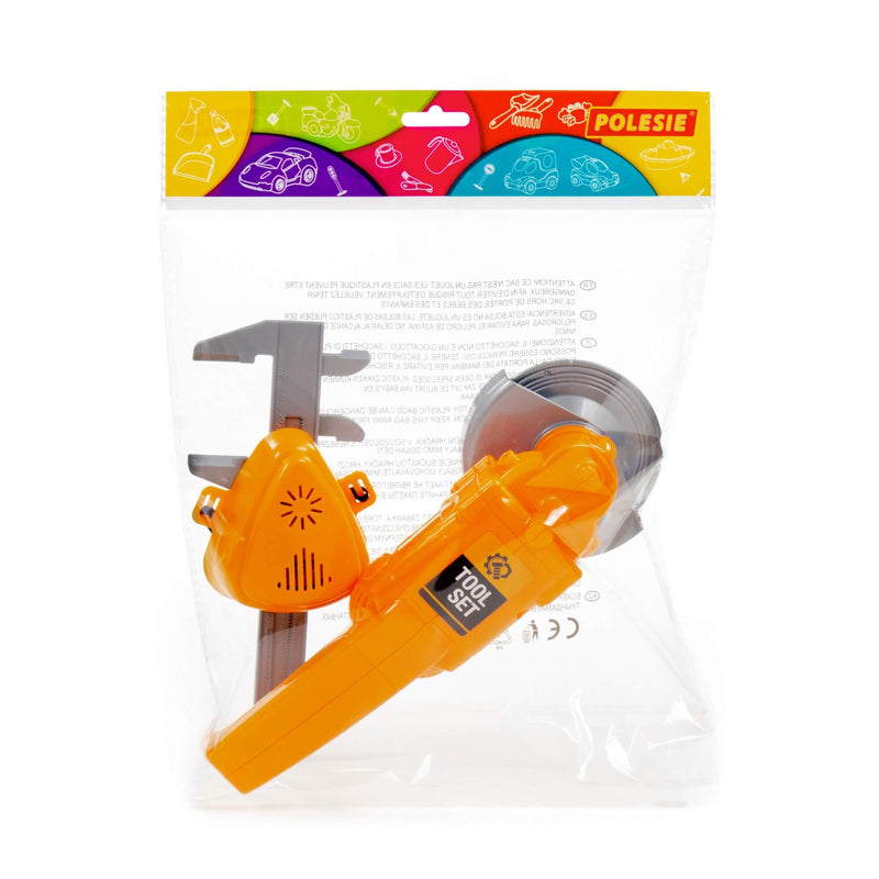 Polesie Orange 3 Piece Tool Playset with Grinder (7707957428379)