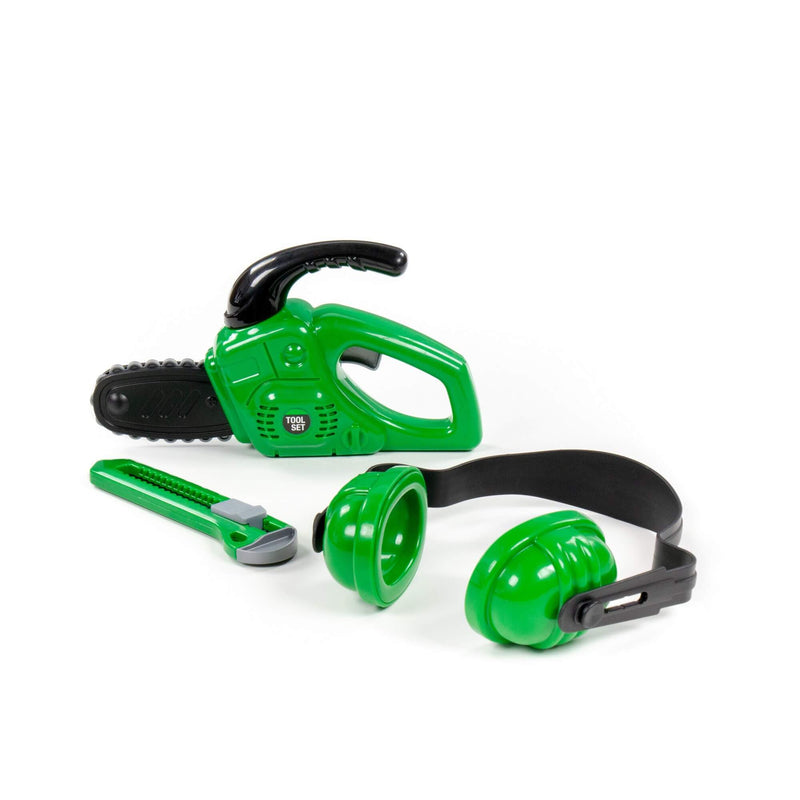 Polesie Green 3 Piece Tool Playset with Chainsaw (7717201281179)