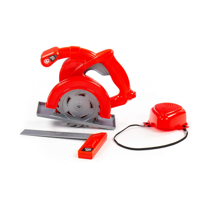 Polesie Red 3 Piece Tool Playset with Circular Saw