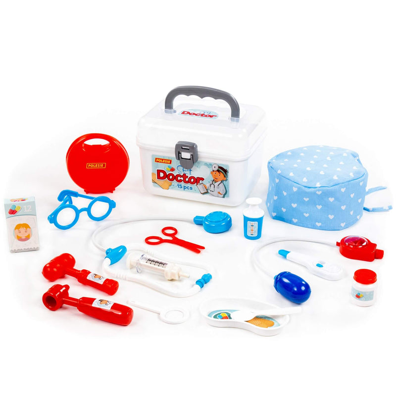 Polesie Doctors Playset 15 Piece in Carry Case (7717378457755)
