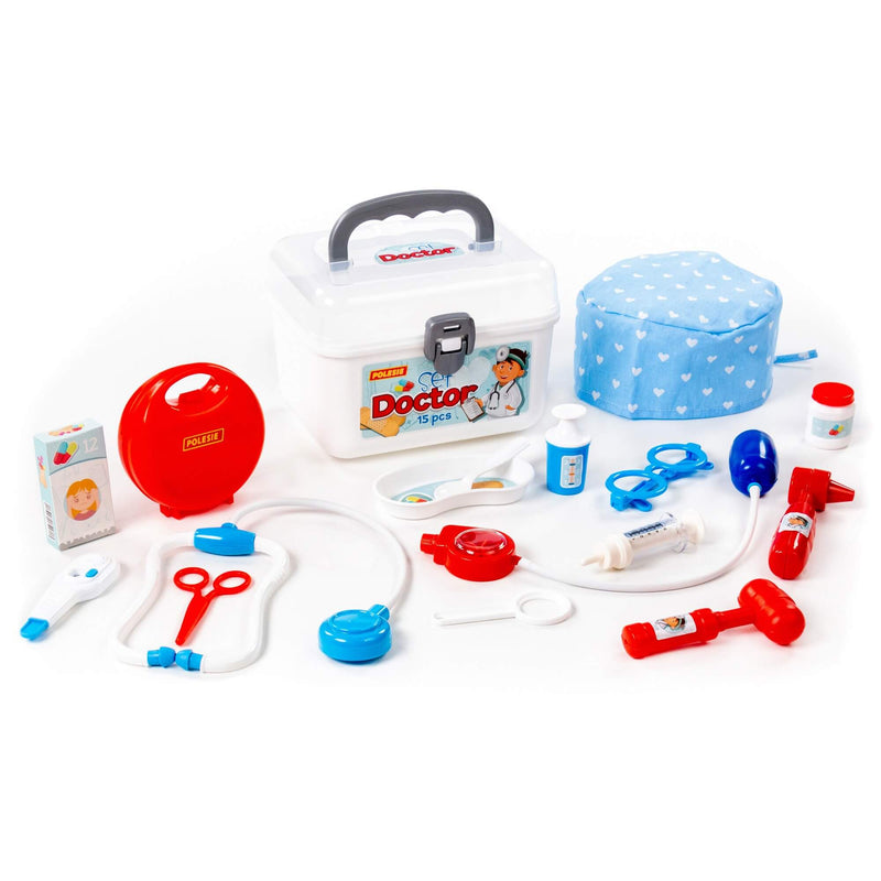 Polesie Doctors Playset 15 Piece in Carry Case (7717378457755)