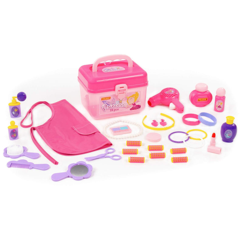Polesie Little Princess Vanity Playset in Carry Box 29 Piece (7717377245339)