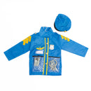 Policeman-Police Officer Costume Set With Accessories - Deluxe - Light Blue