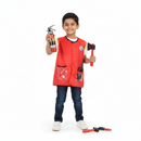 Fireman Vest Role Play Costume With Helmet & Accessories