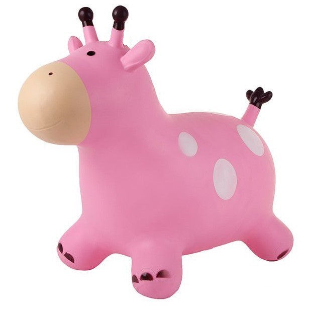 Ride On Hopper Animal Giraffe Pink