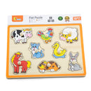 Viga Animal Peg Puzzle 8Pc