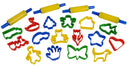 Dough Mold Set 20 Pieces Including 4 Rolling Pins And 16 Moulds