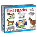 Creatives First Puzzles Farm Animals Jigsaw Puzzle Set for Toddlers