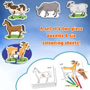 Creatives First Puzzles Farm Animals Jigsaw Puzzle Set for Toddlers
