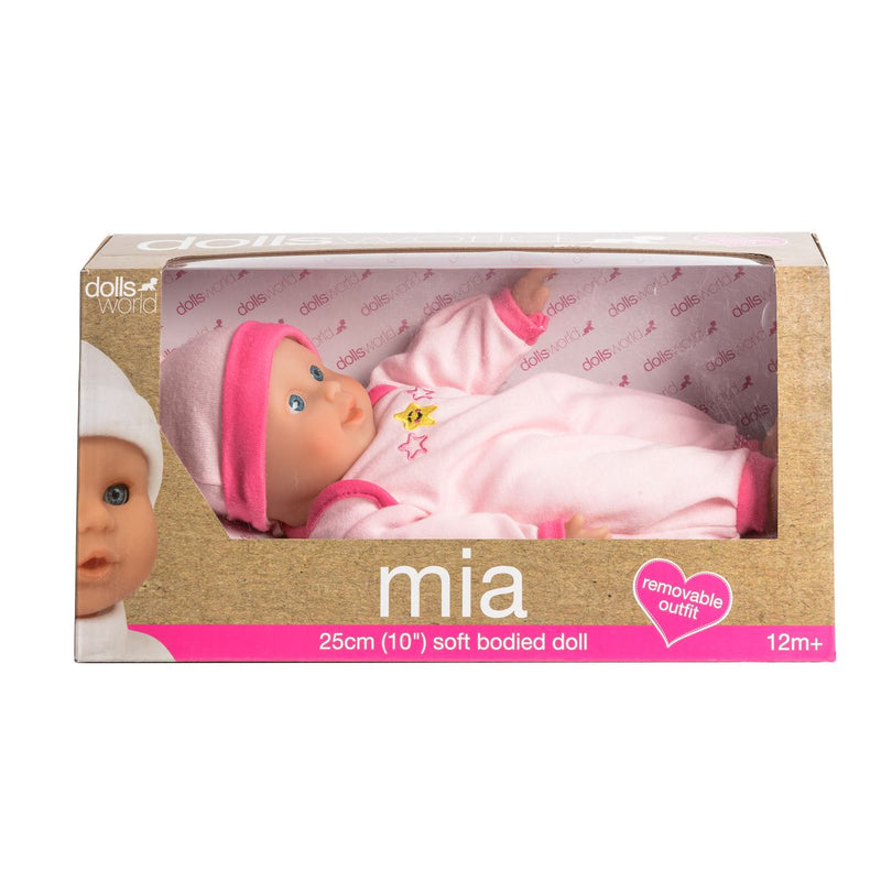 Dollsworld Light Pink Mia Baby Doll 25cm (10") (7386244251803)